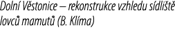 Doln V stonice – rekonstrukce vzhledu s dli t  lovc  mamut  (B. Kl ma)