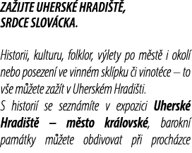 ZA IJTE UHERSK HRADI T , SRDCE SLOV CKA. Historii, kulturu, folklor, v lety po m st  i okol  nebo posezen  ve vinn m...