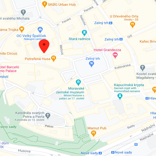 Royal Ricc Brno, zdroj: Google Maps
