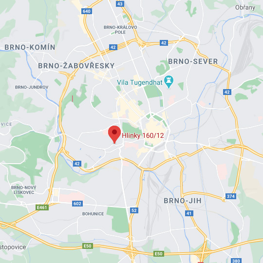Pivovar Starobrno, zdroj: Google maps